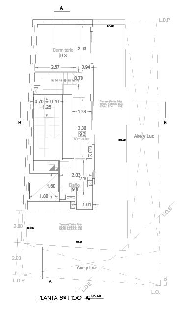 Plano del piso 9